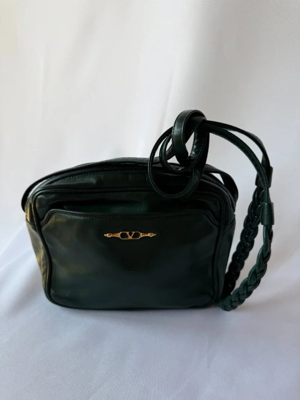 Vintage Valentino Garavani Green Crossbody Bag